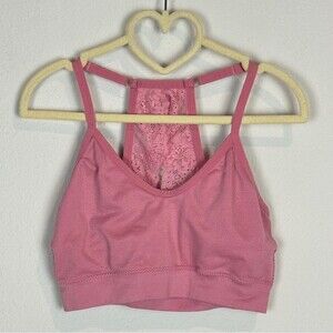 Laura Ashley Lace Back Bralette Pink S